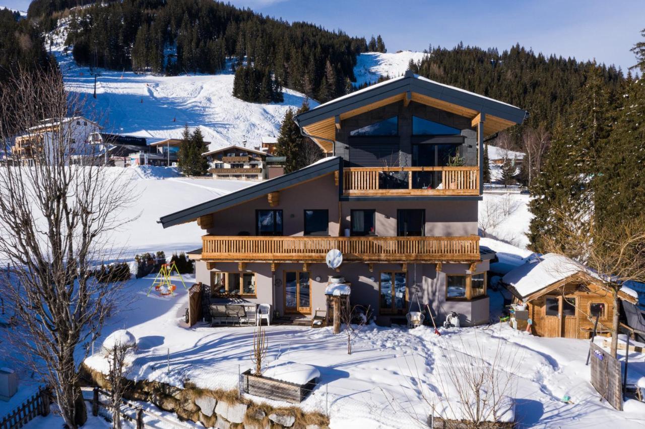 Gemütliches Panoramaferienhaus Breitmoos neben Mittelstation Mittersill Exterior foto